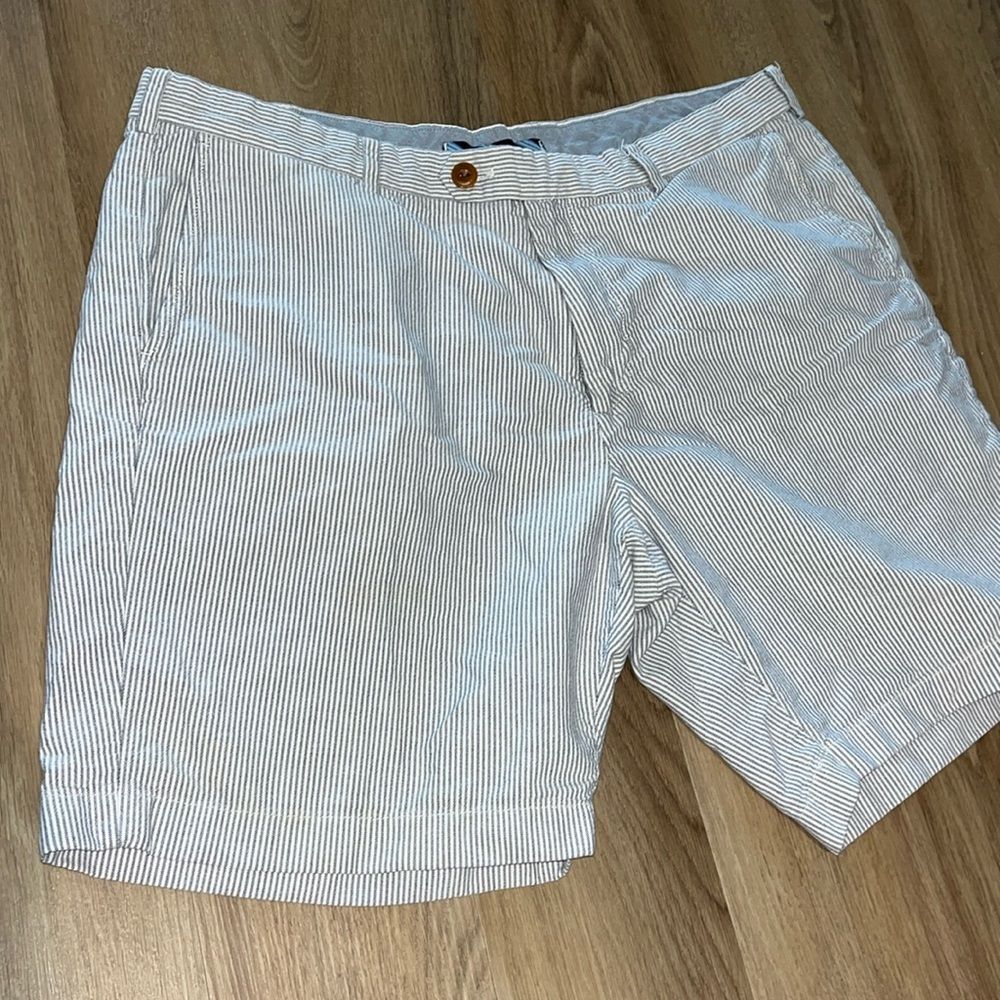 Brooks Brothers UNC North Carolina Tarheels Blue White Stripe Casual Shorts 40